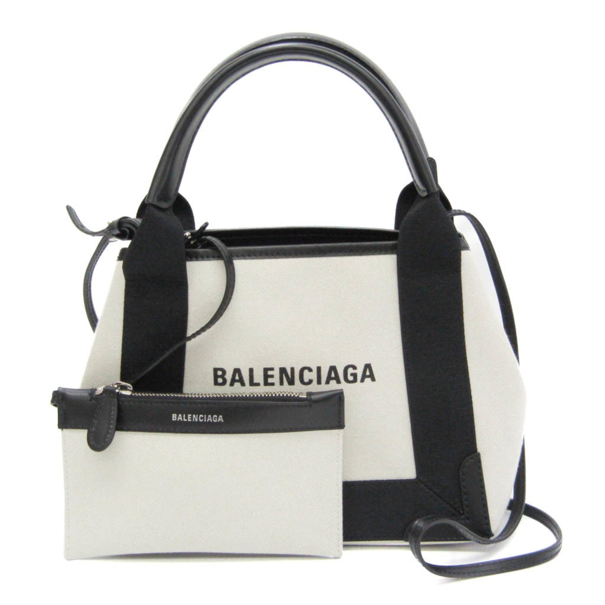 balenciaga Navy Cabas Handbag