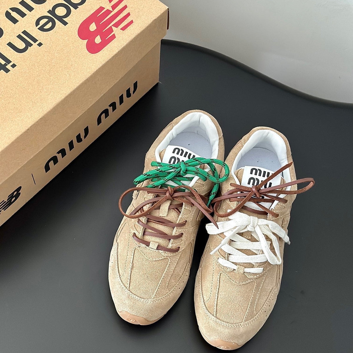 MIU M x NEW BALANCE TRAINERS