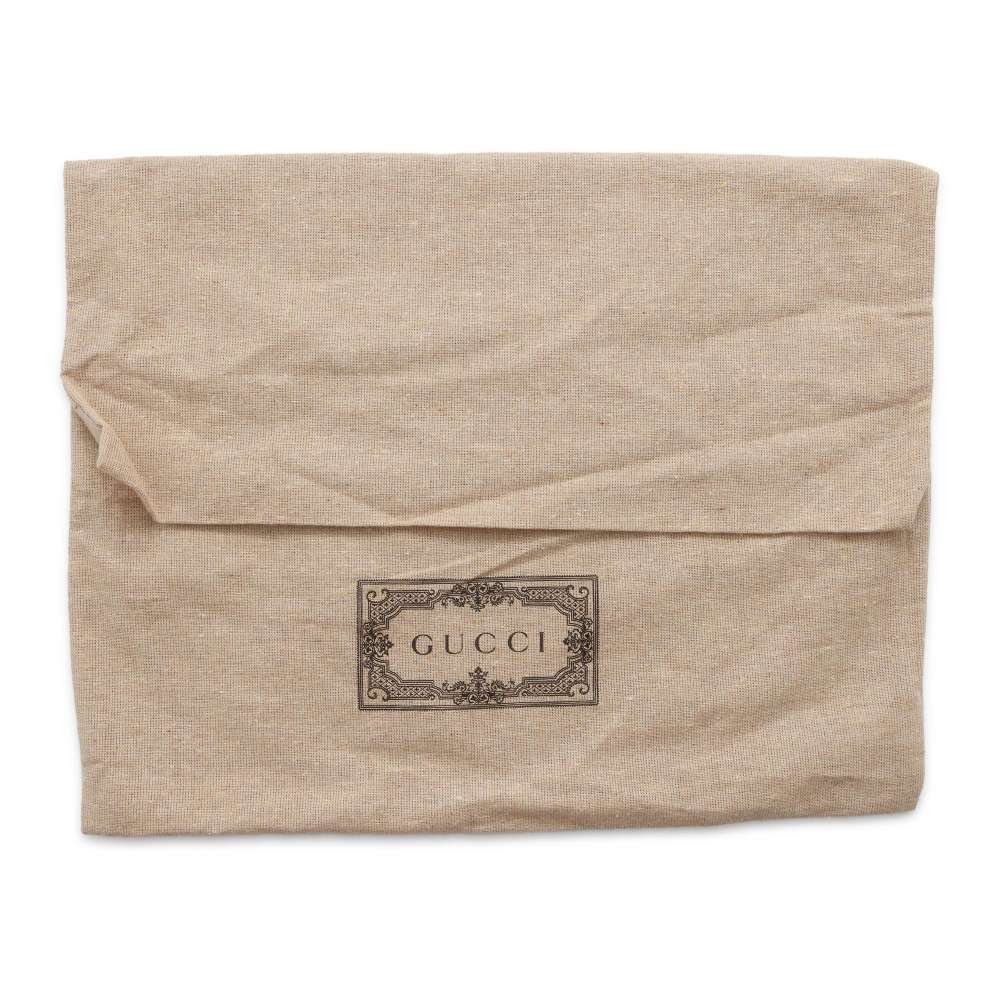 GUCCI Interlocking G Children's Crossbody Bag Khaki/Brown 502095 Corduroy Leather
