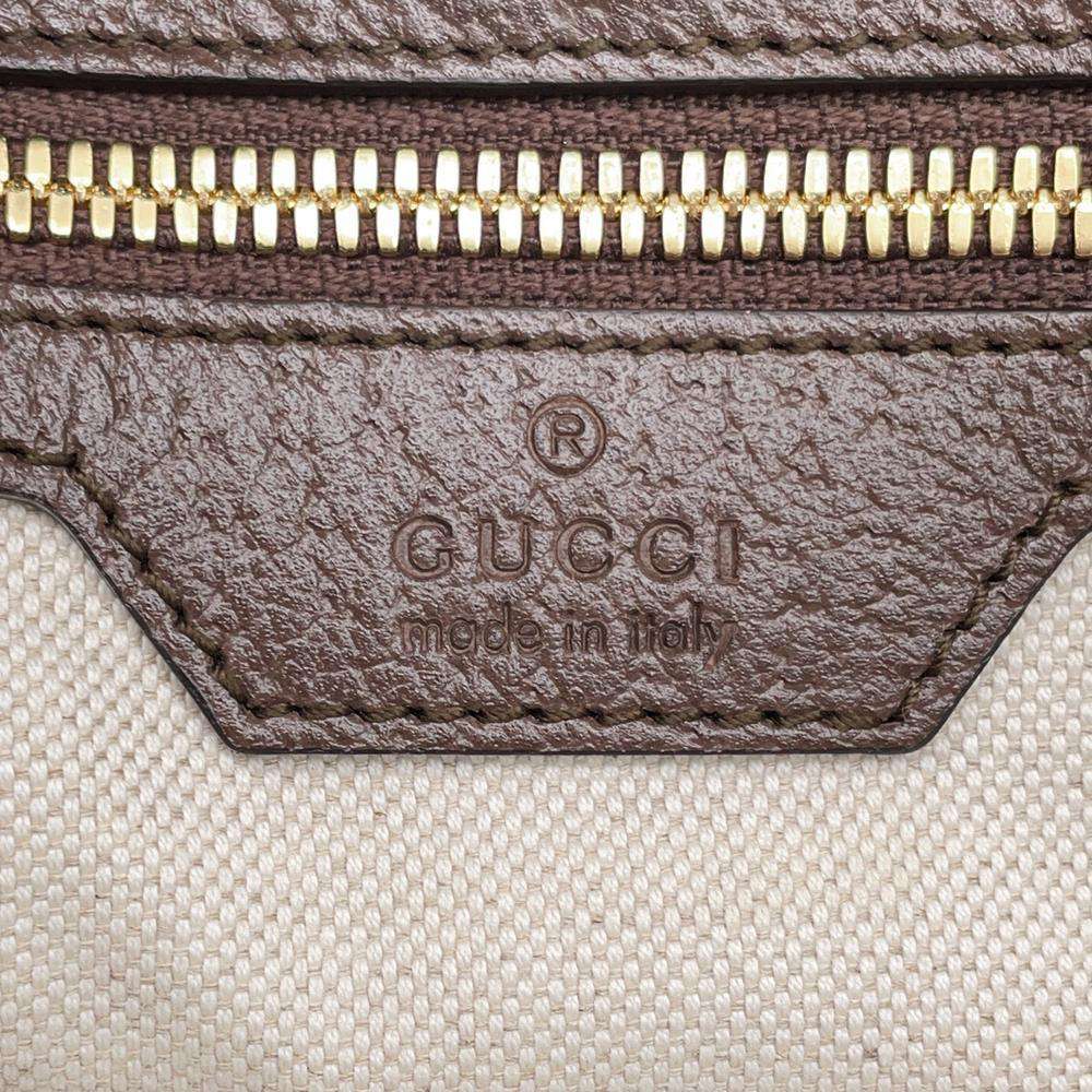 GUCCI Jumbo GG 2WAY Tote Bag Beige/Brown 678839 Canvas Leather
