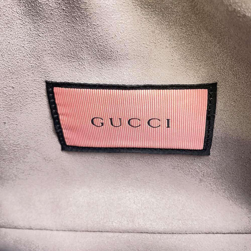 GUCCI GG Marmont Quilted Small Shoulder Bag Pink 447632 Leather