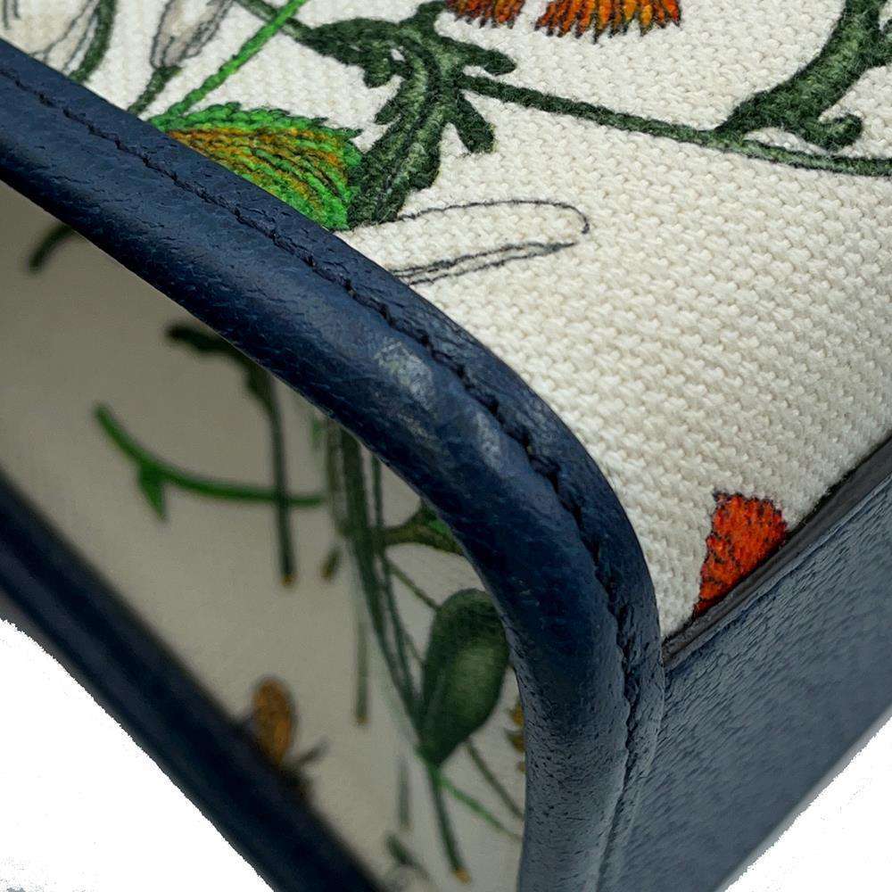 GUCCI Flora 2wayTote Bag Multicolor/Navy/White 550141 Canvas