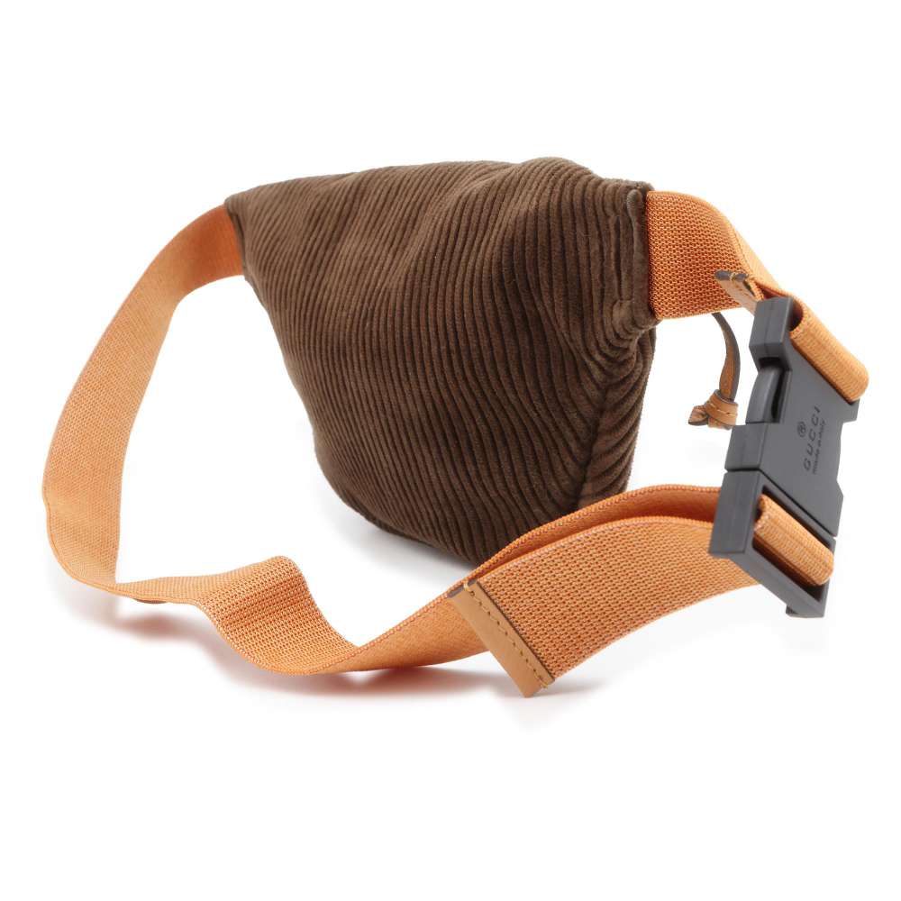 GUCCI Children's Interlocking G Crossbody Bag Brown 502095 Velour