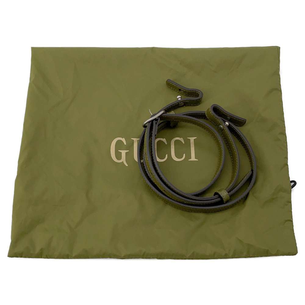 GUCCI GG Canvas Off the Grid 2way Shoulder Bag Green 625850 GGNylon Leather