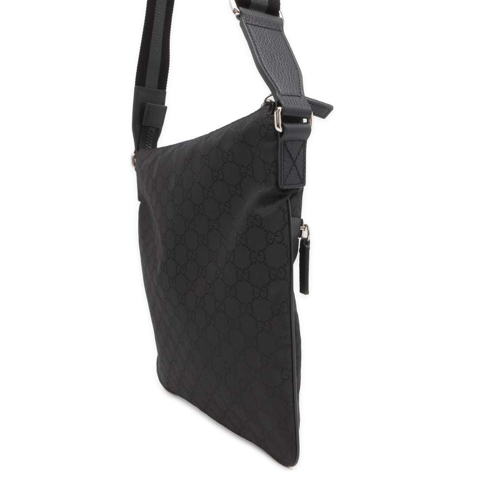 GUCCI GGNylon Shoulder Bag Black 509639 Nylon Leather