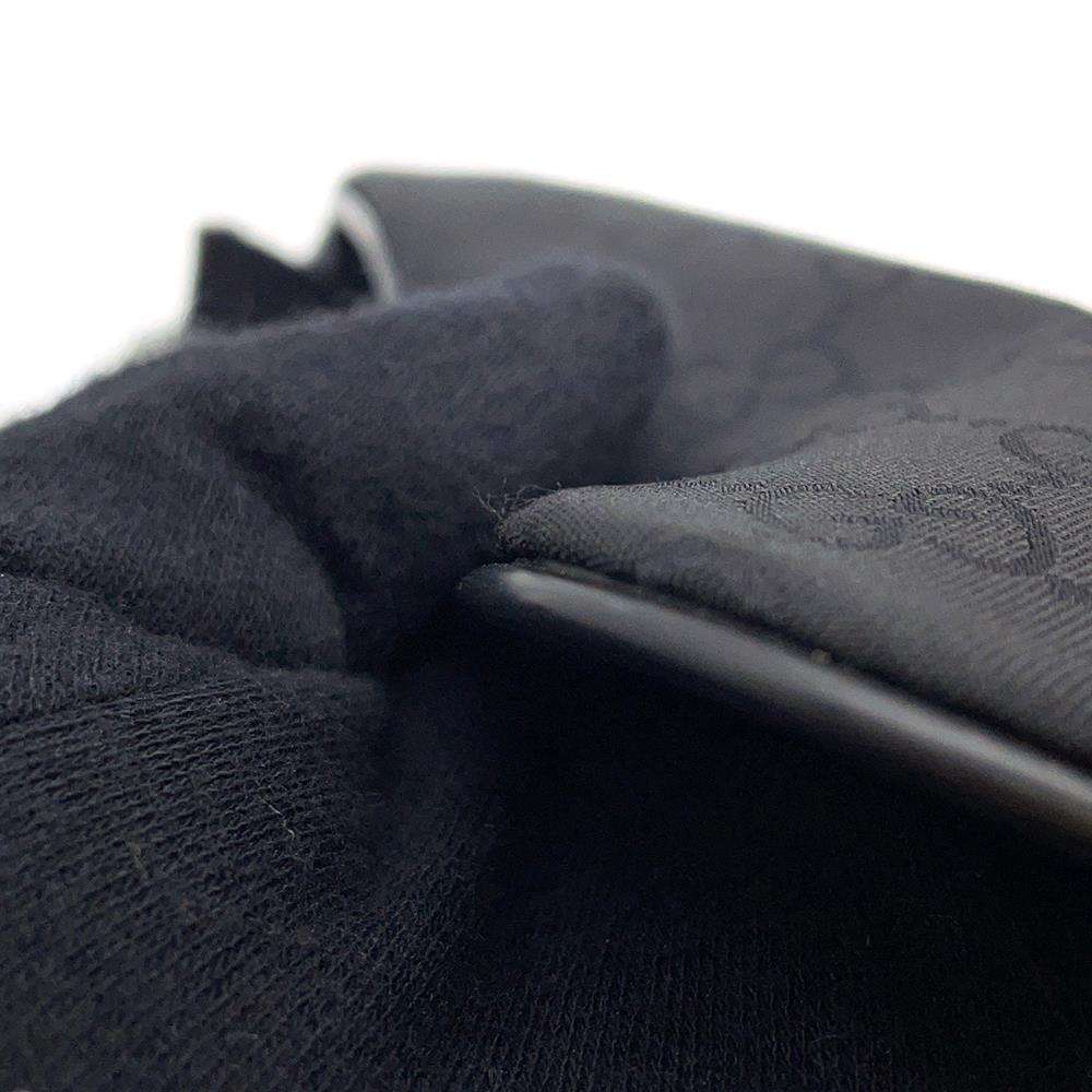 GUCCI GGNylon Shoulder Bag Black 509639 Nylon Leather