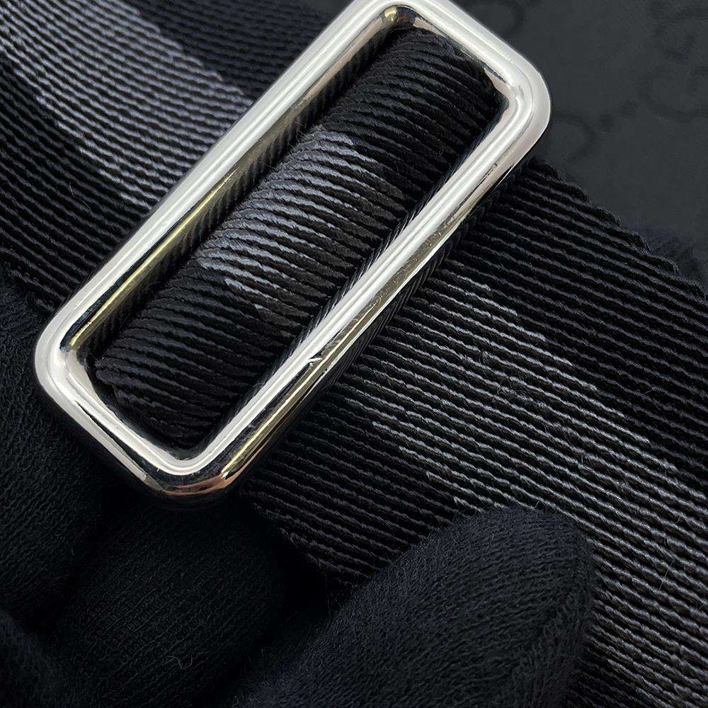 GUCCI GGNylon Shoulder Bag Black 509639 Nylon Leather