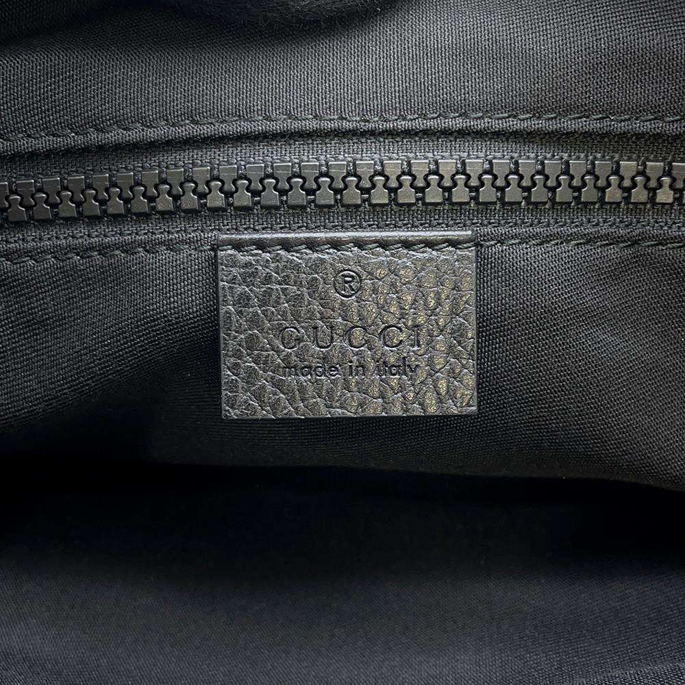 GUCCI GGNylon Shoulder Bag Black 509639 Nylon Leather