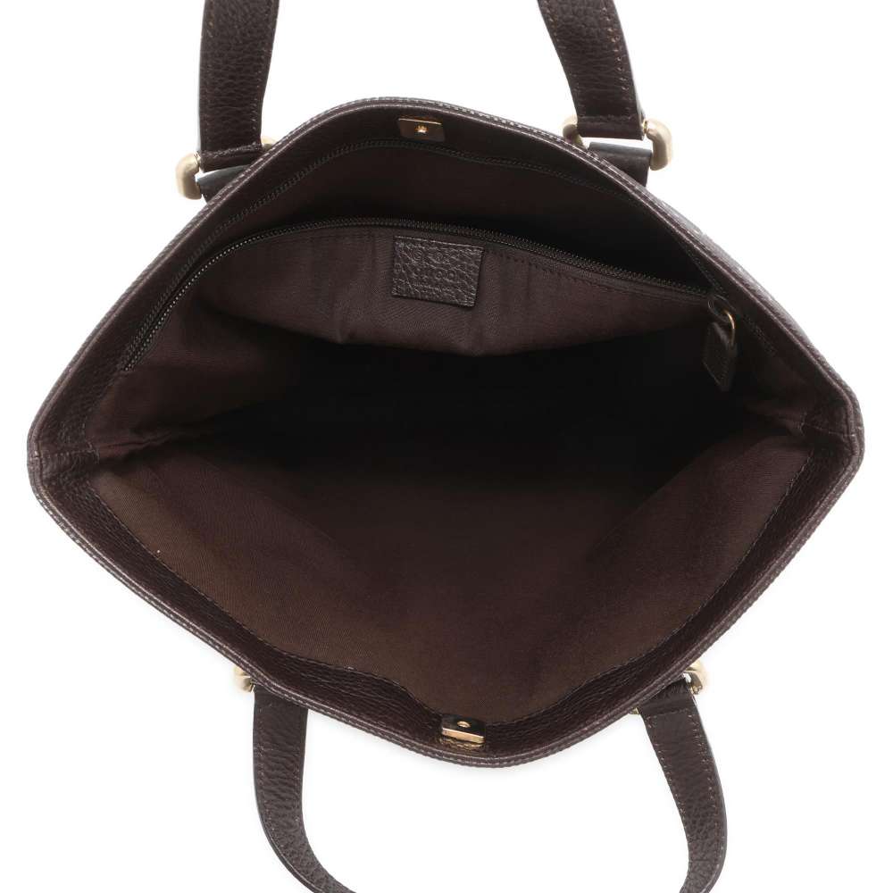 GUCCI GG Imprime Tote Bag Brown 272347 PVC Leather