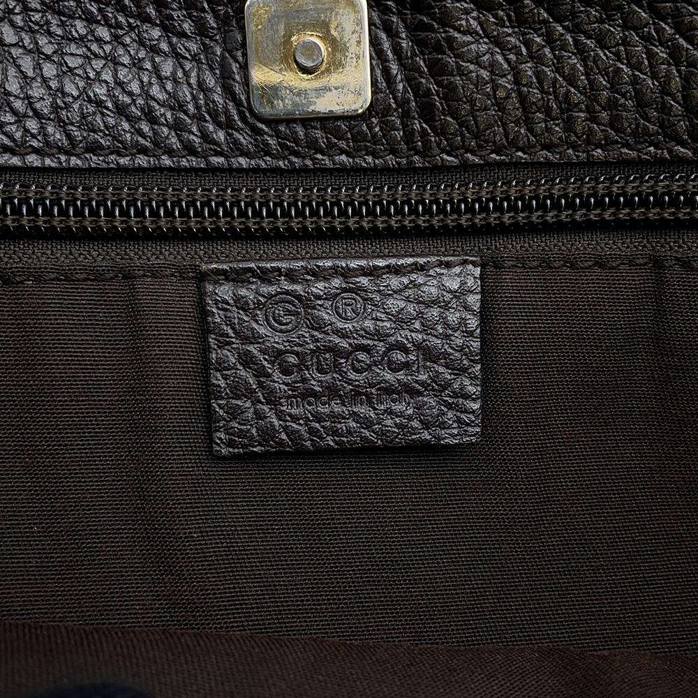 GUCCI GG Imprime Tote Bag Brown 272347 PVC Leather