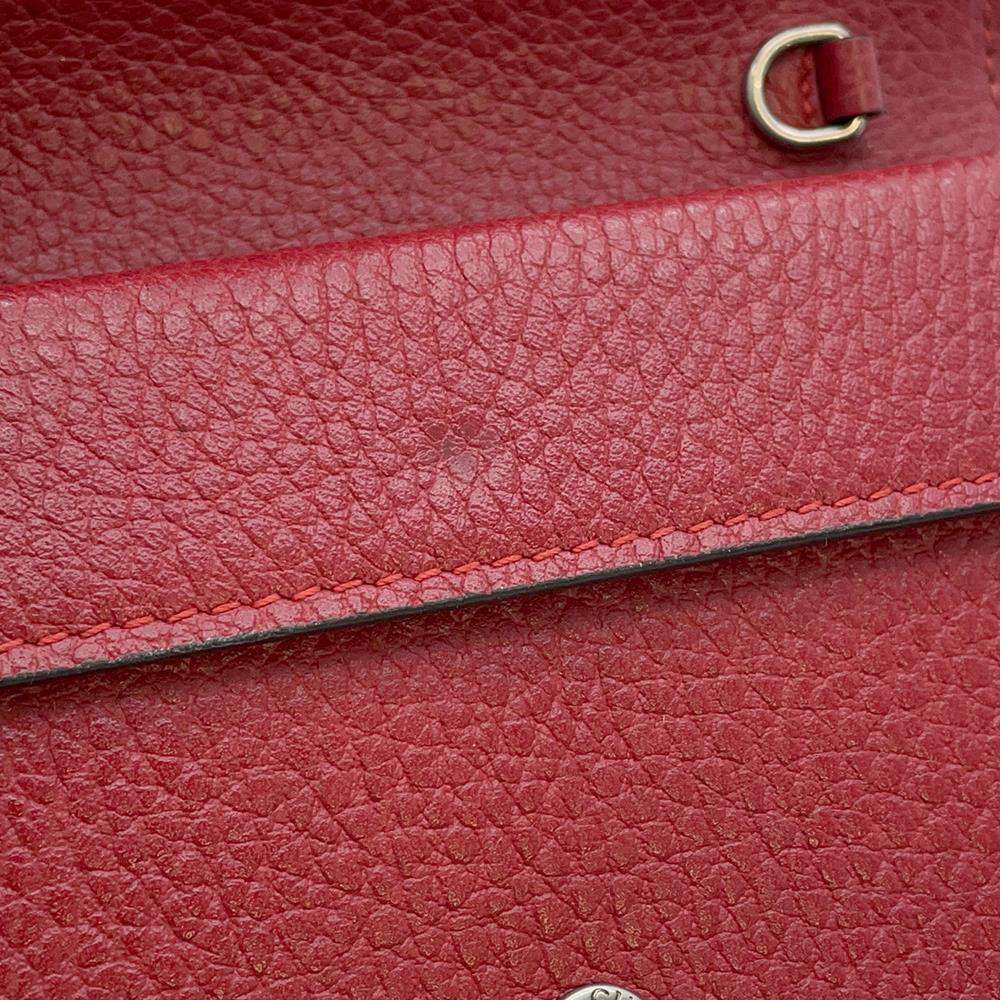 GUCCI Dionysus ChainClutch Red 476432 Calf Leather Rhinestone