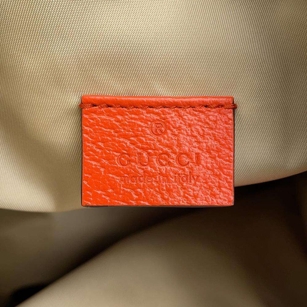 GUCCI North Face Collaboration Backpack Brown/Orange 650294 Canvas