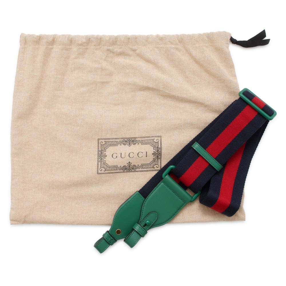 GUCCI Horsebit1955 Shoulder Bag Green 726226 Leather Size Small