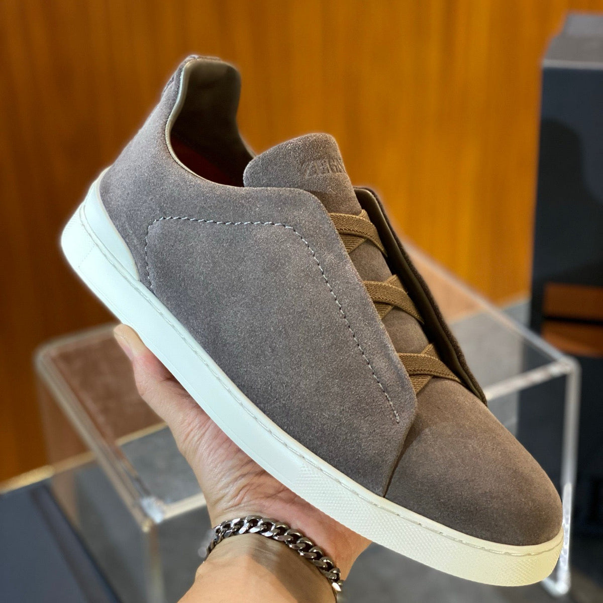ZEGN TRIPLE STITCH SNEAKER