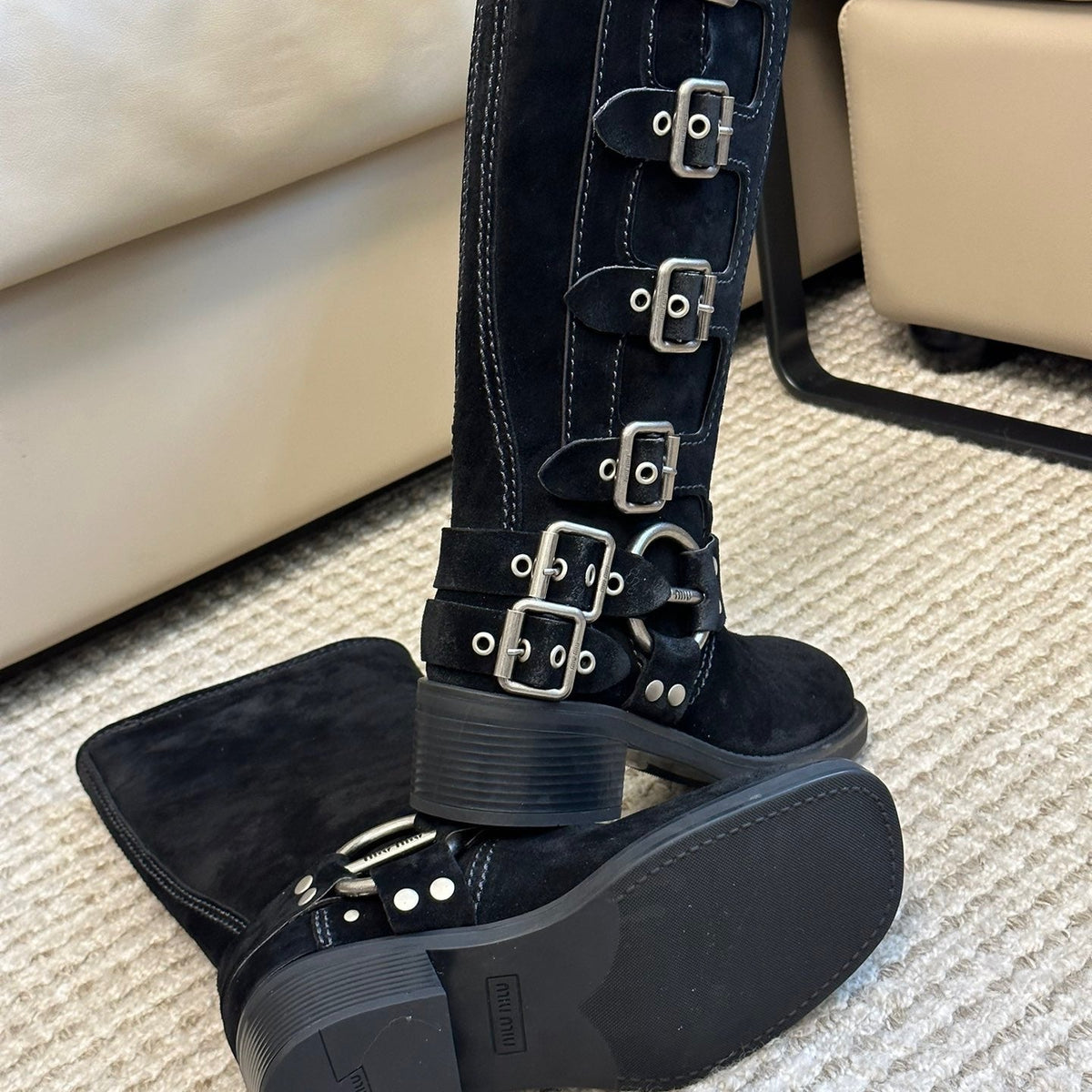 MIU M BOOTS