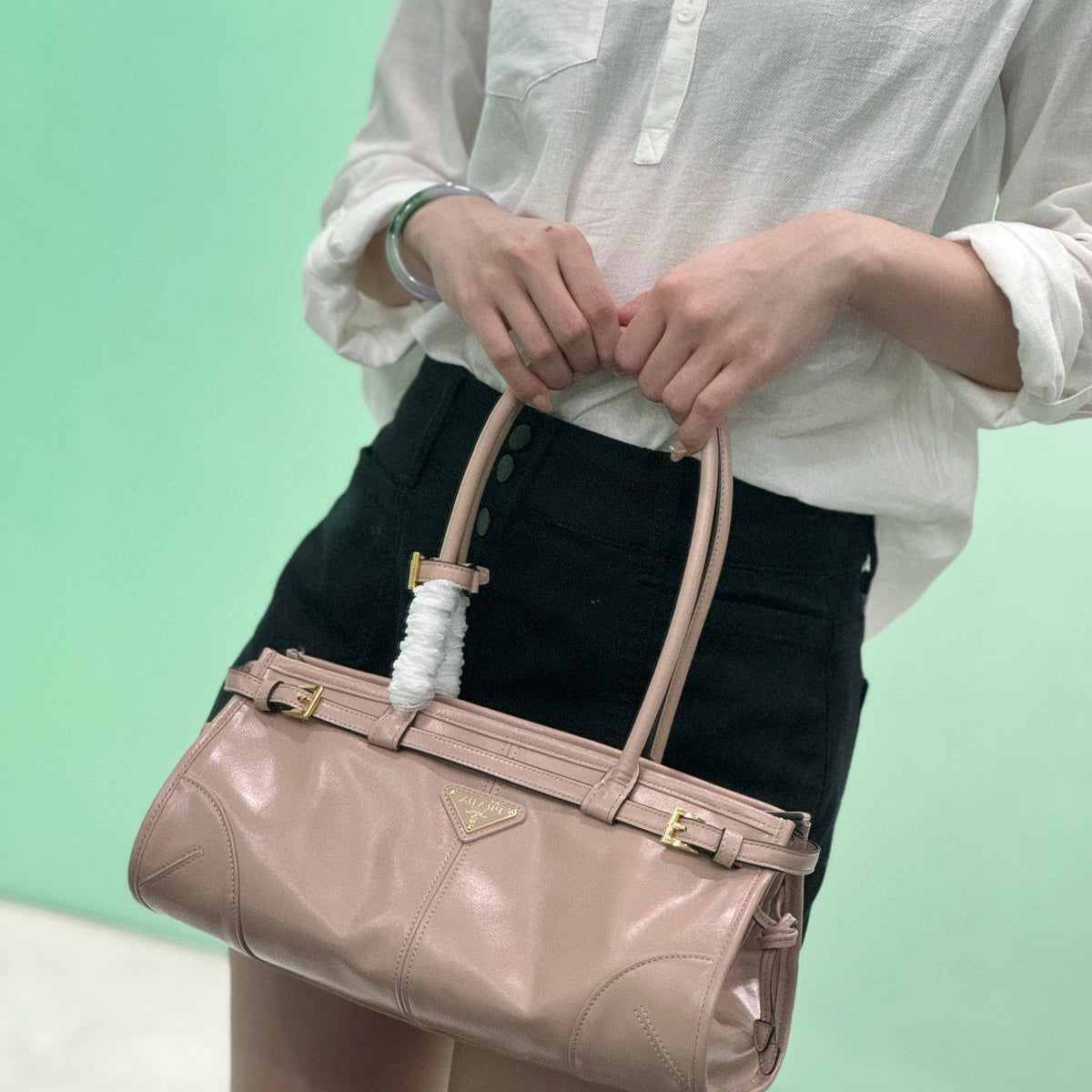 PD MEDIUM LEATHER HANDBAG
