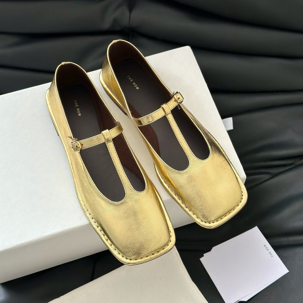 THE ROW T STRAP FLATS