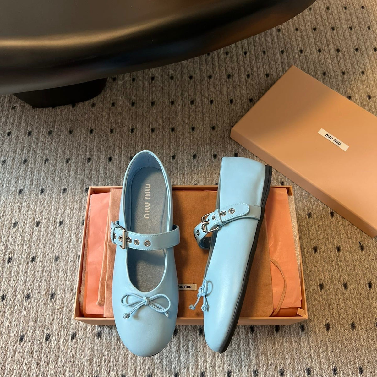 MIU M BALLERINA FLATS