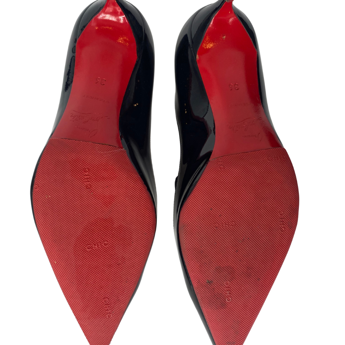 Christian Louboutin Patent Leather Decollete Heels |US6|IT36|