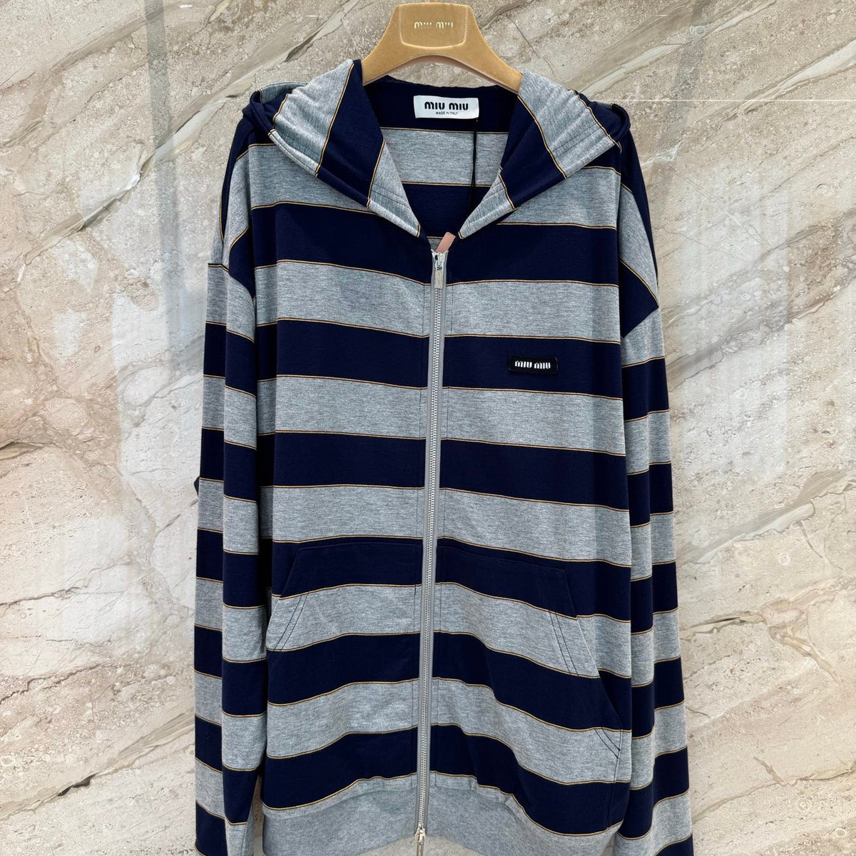 MIU M ZIP HOODIE