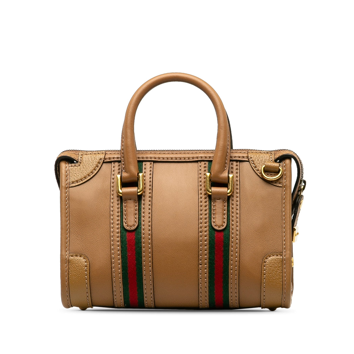 GUCCI Mini Leather Bauletto Bag