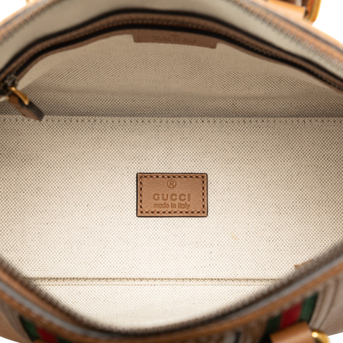 GUCCI Mini Leather Bauletto Bag