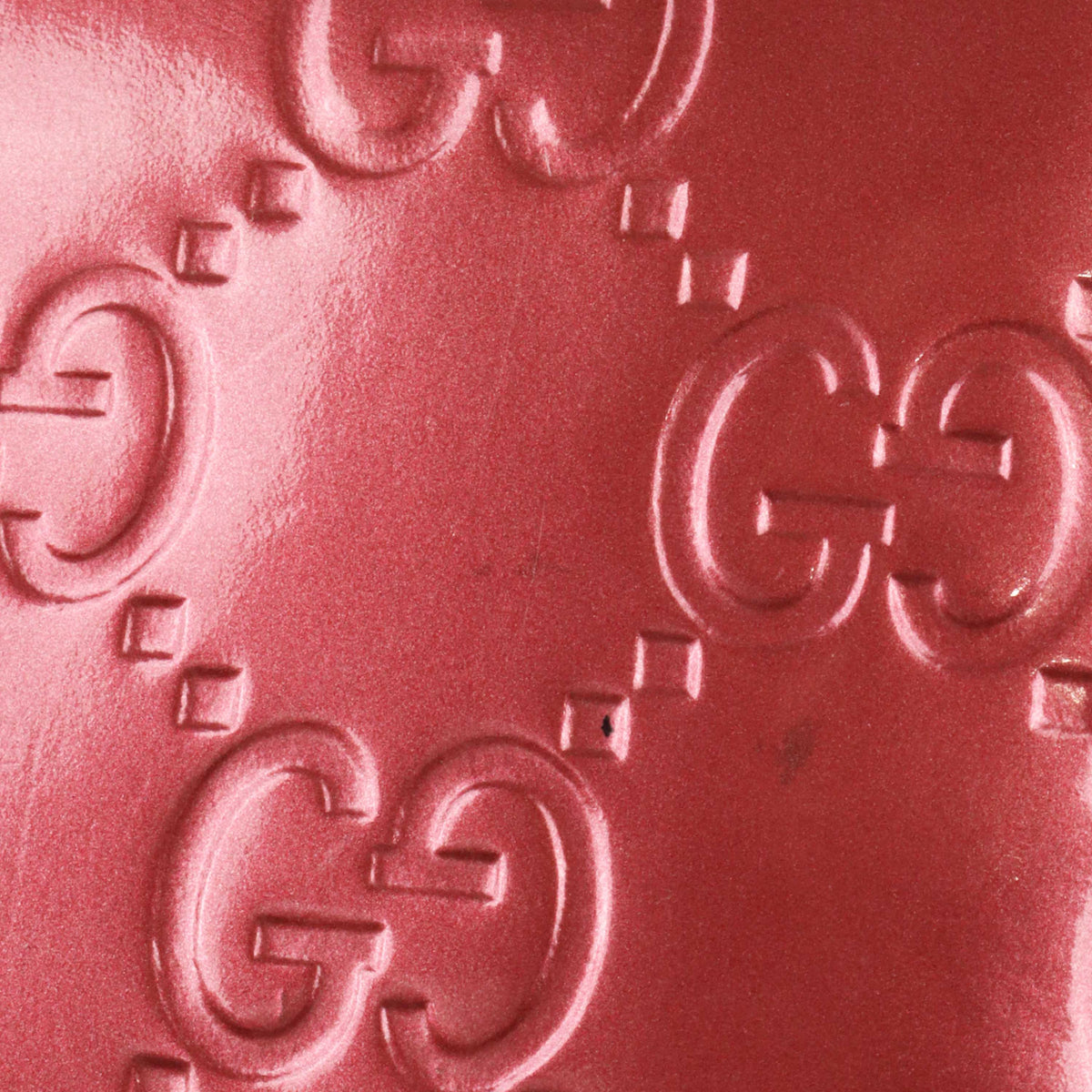Gucci Metallic Pink Patent Zipped Long Wallet.