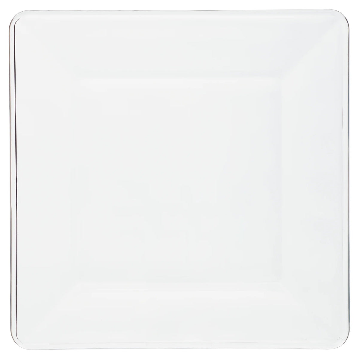 12-Piece Square Clear Glass Dinnerware Set