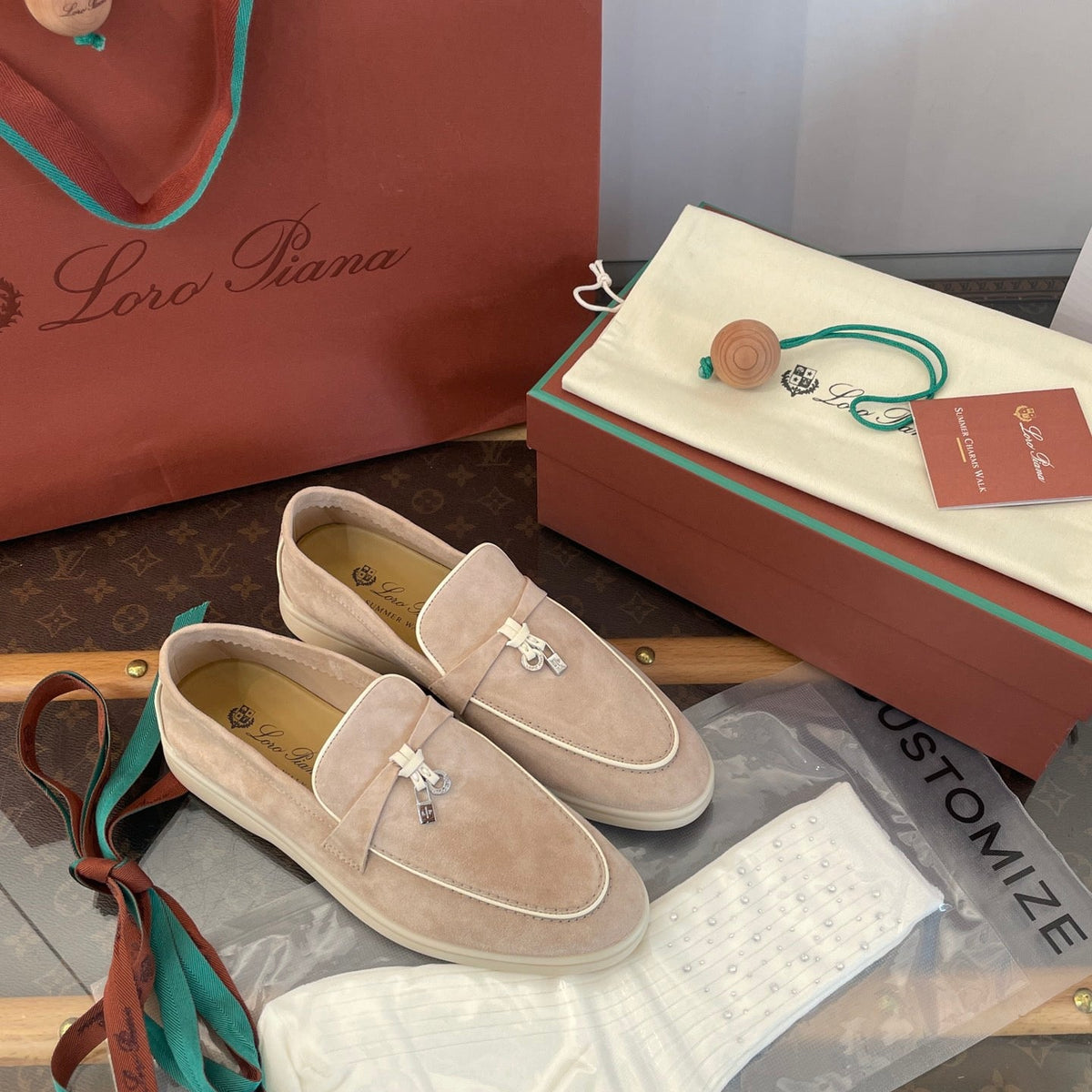 LORO P SUMMER CHARMS LOAFERS