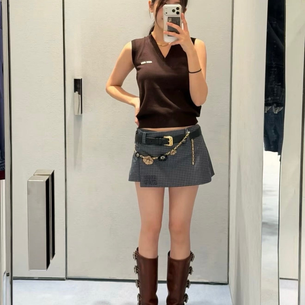 MIU M KNITTED VEST