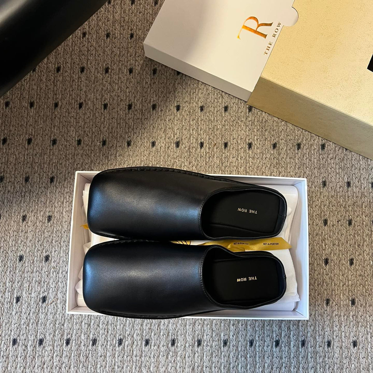 THE ROW LEATHER MULES