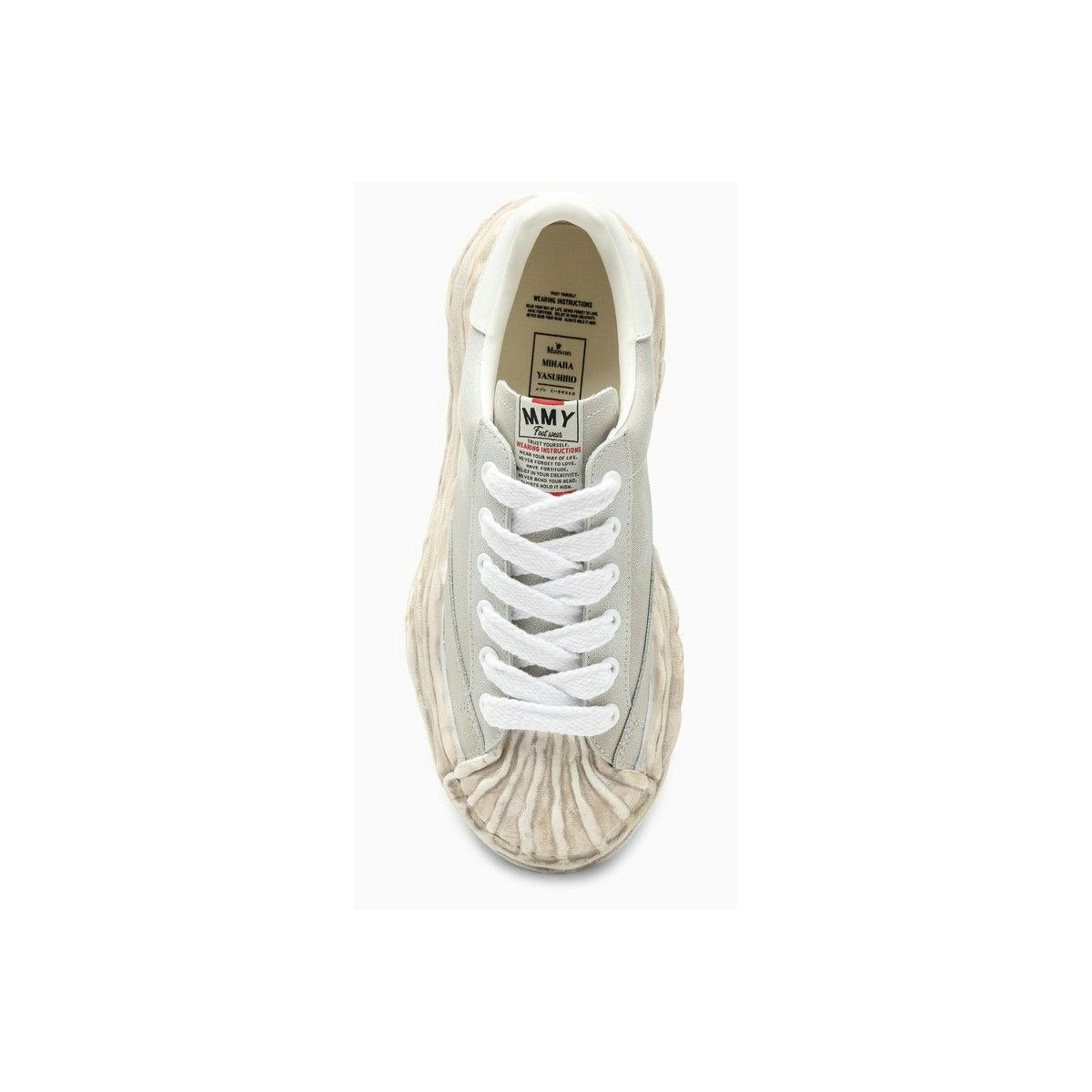 BLAKEY LIGHT GREY LEATHER LOW TRAINER