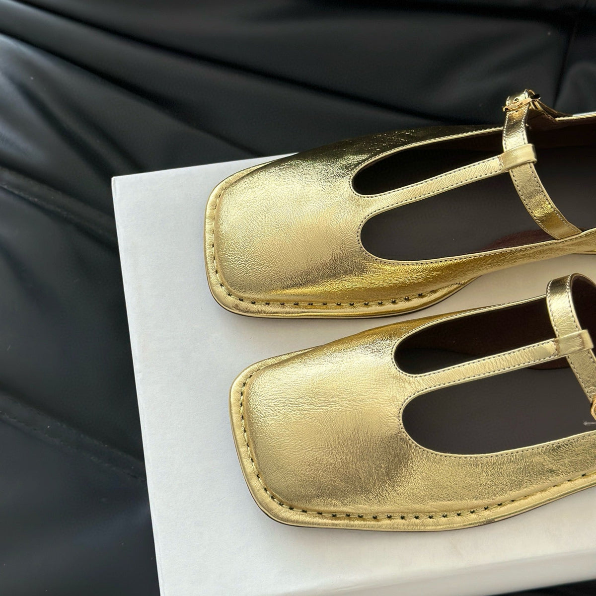 THE ROW T STRAP FLATS