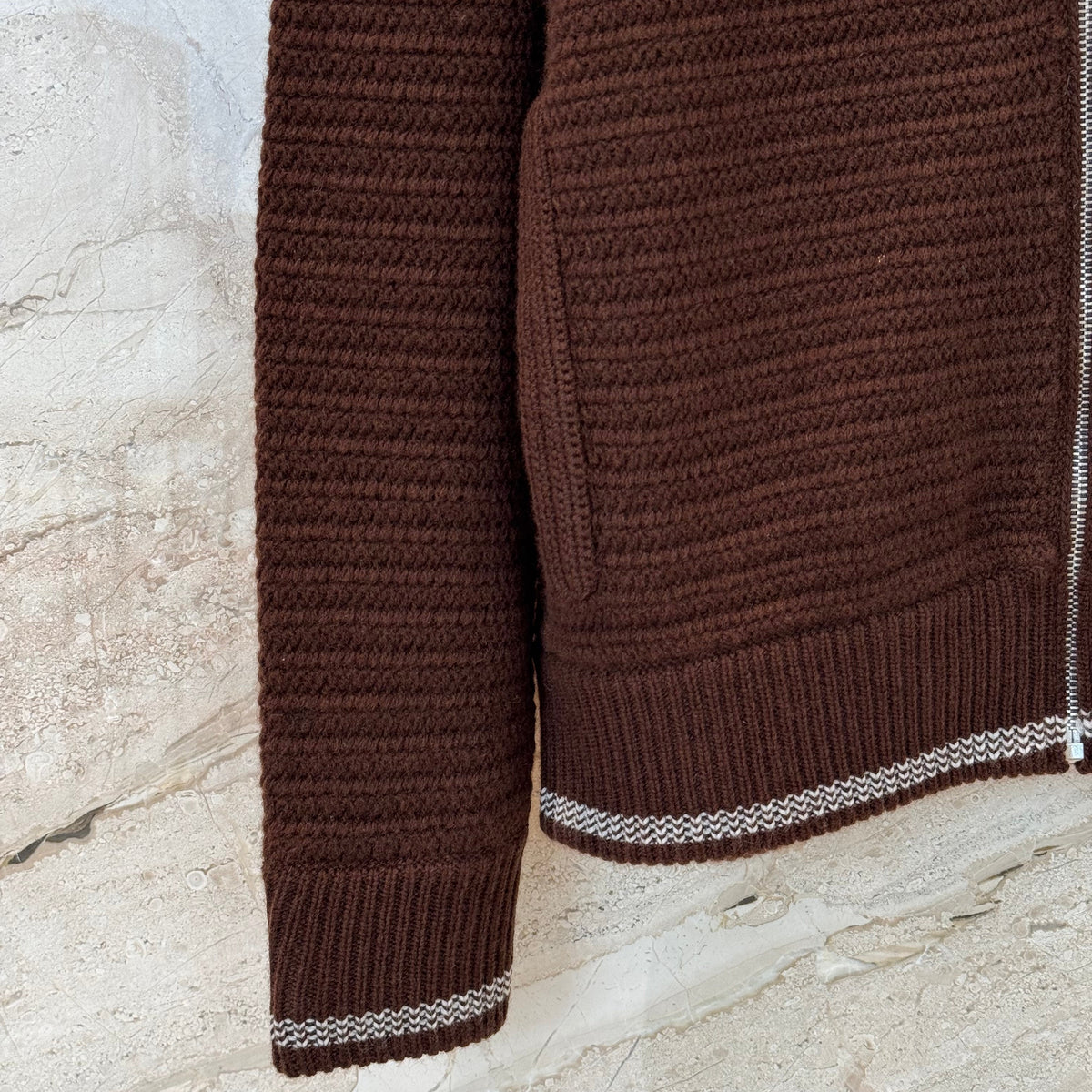 MIU M ZIP CARDIGAN