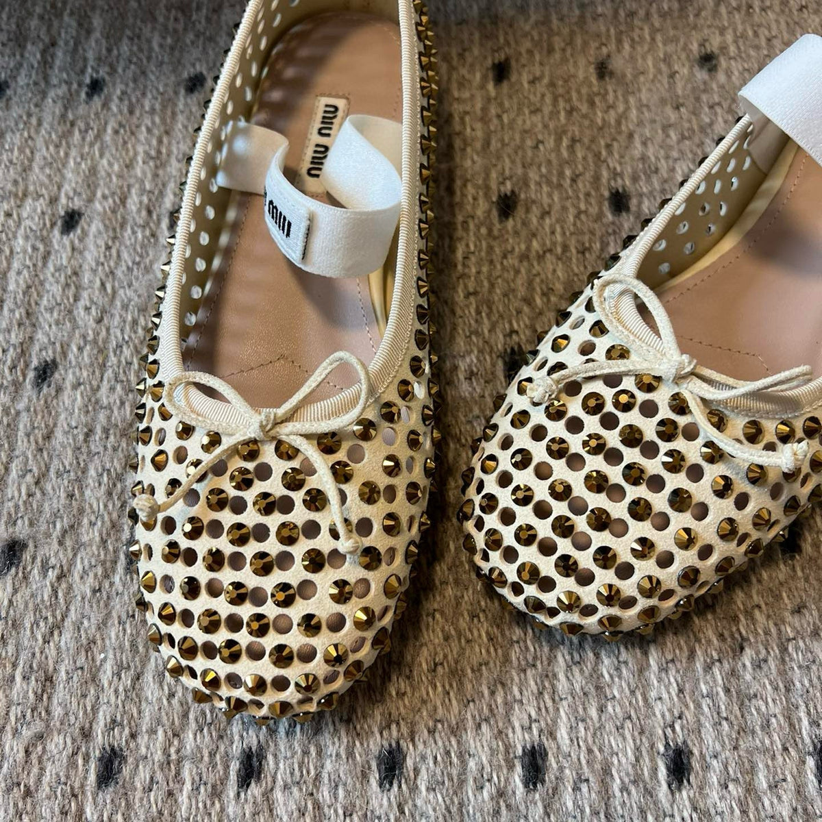 MIU M BALLET FLATS