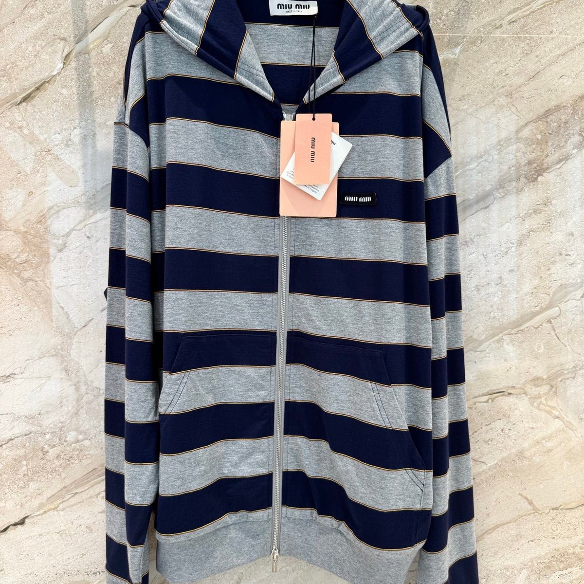 MIU M ZIP HOODIE