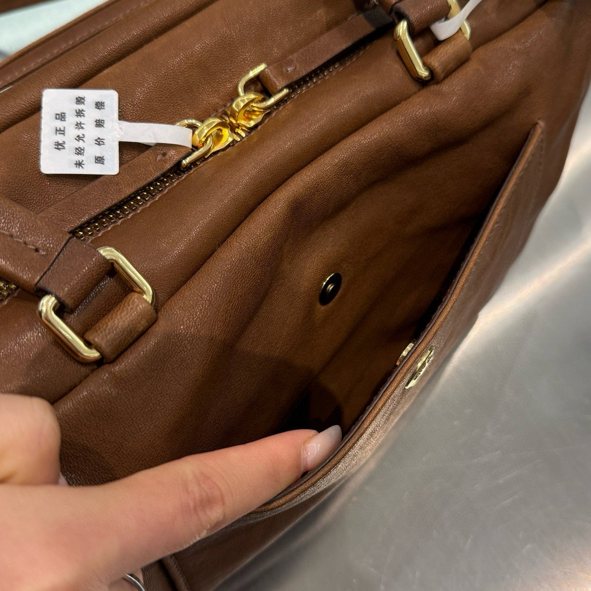 MIU M NAPPA LEATHER TOP HANDLE BAG