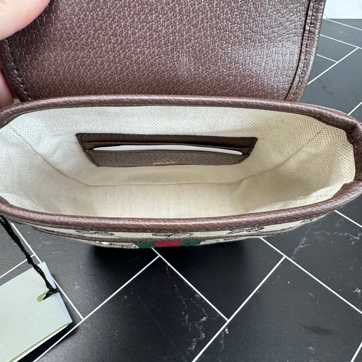 BRAND NEW- Gucci Palace Canvas Sherry Line Crossbody Bag