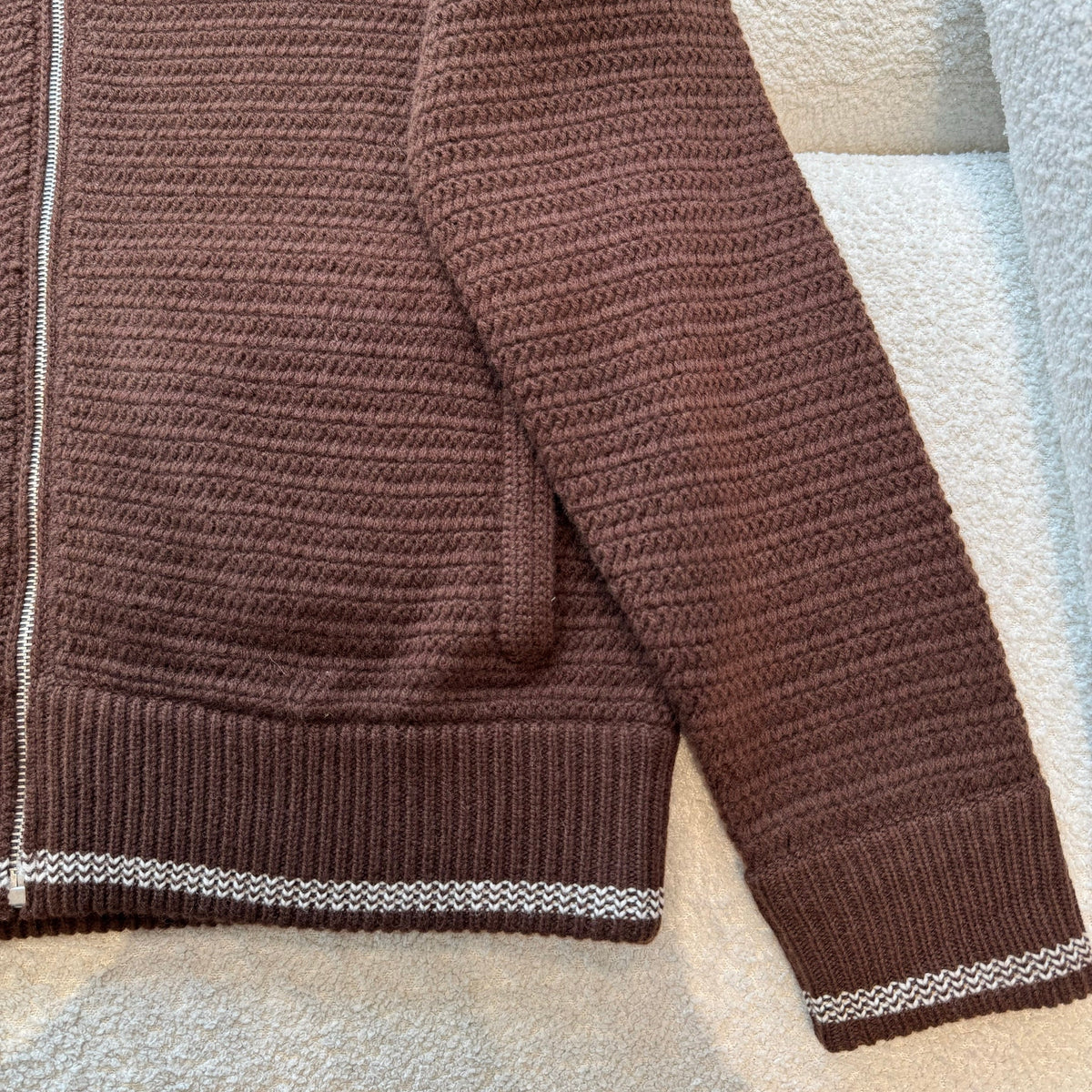MIU M ZIP CARDIGAN