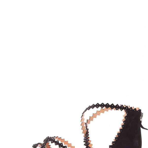 Alexa Wagner Black Gladiator Sandals SZ 39.5