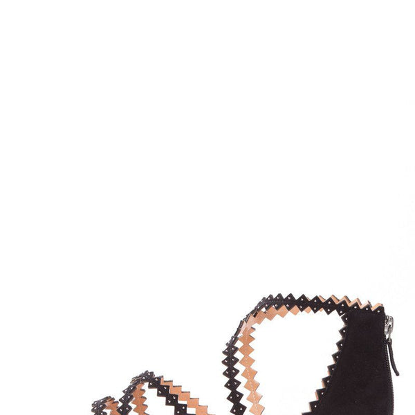 Alexa Wagner Black Gladiator Sandals SZ 39