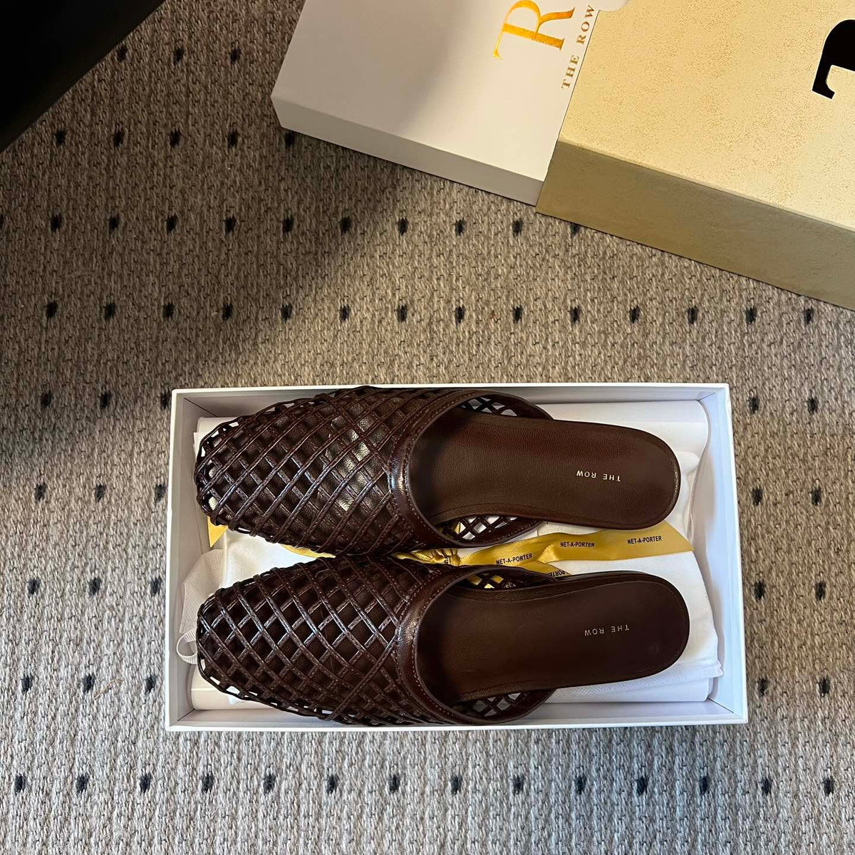 THE ROW LEATHER MULES