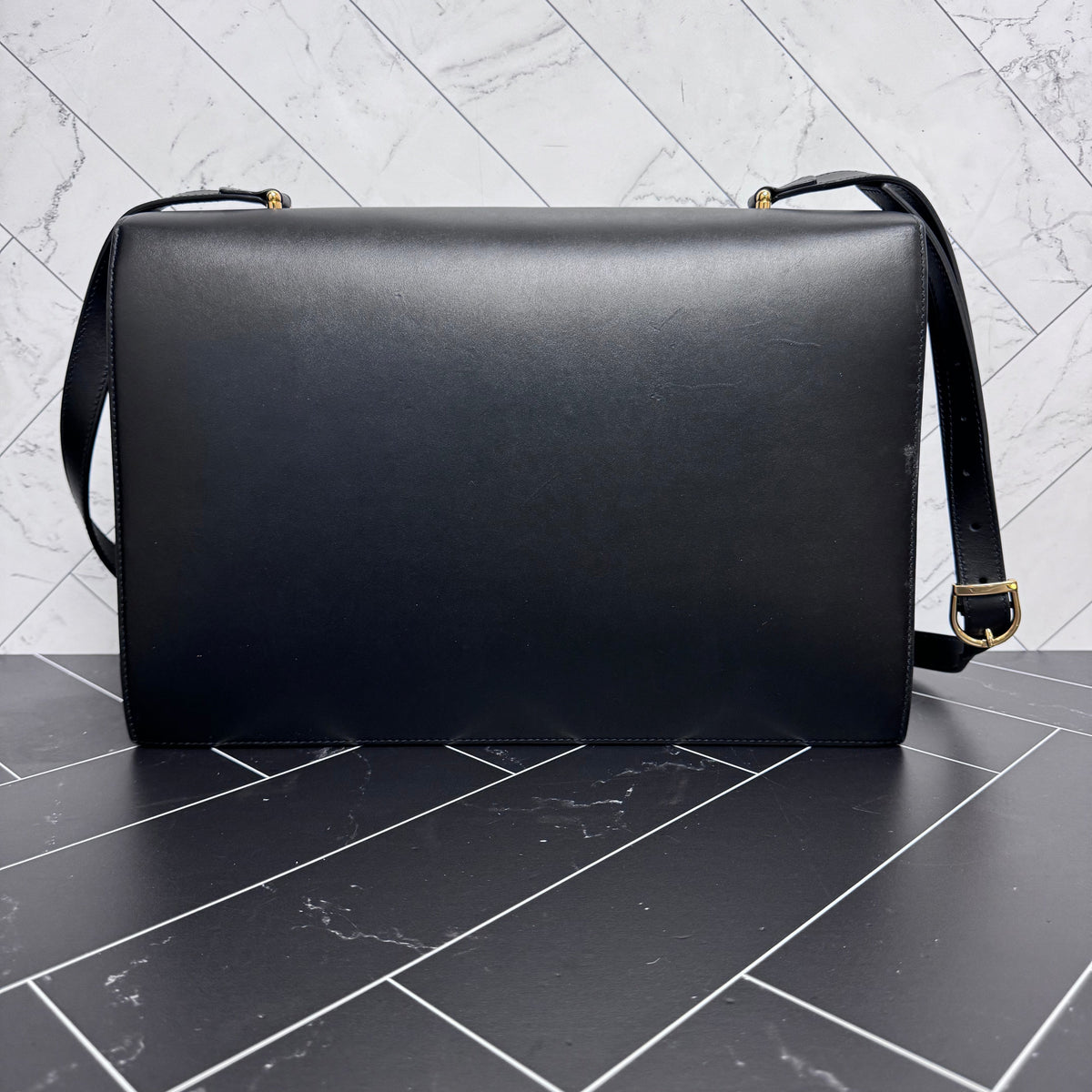 BRAND NEW Gucci Black Leather Zumie Shoulder Bag