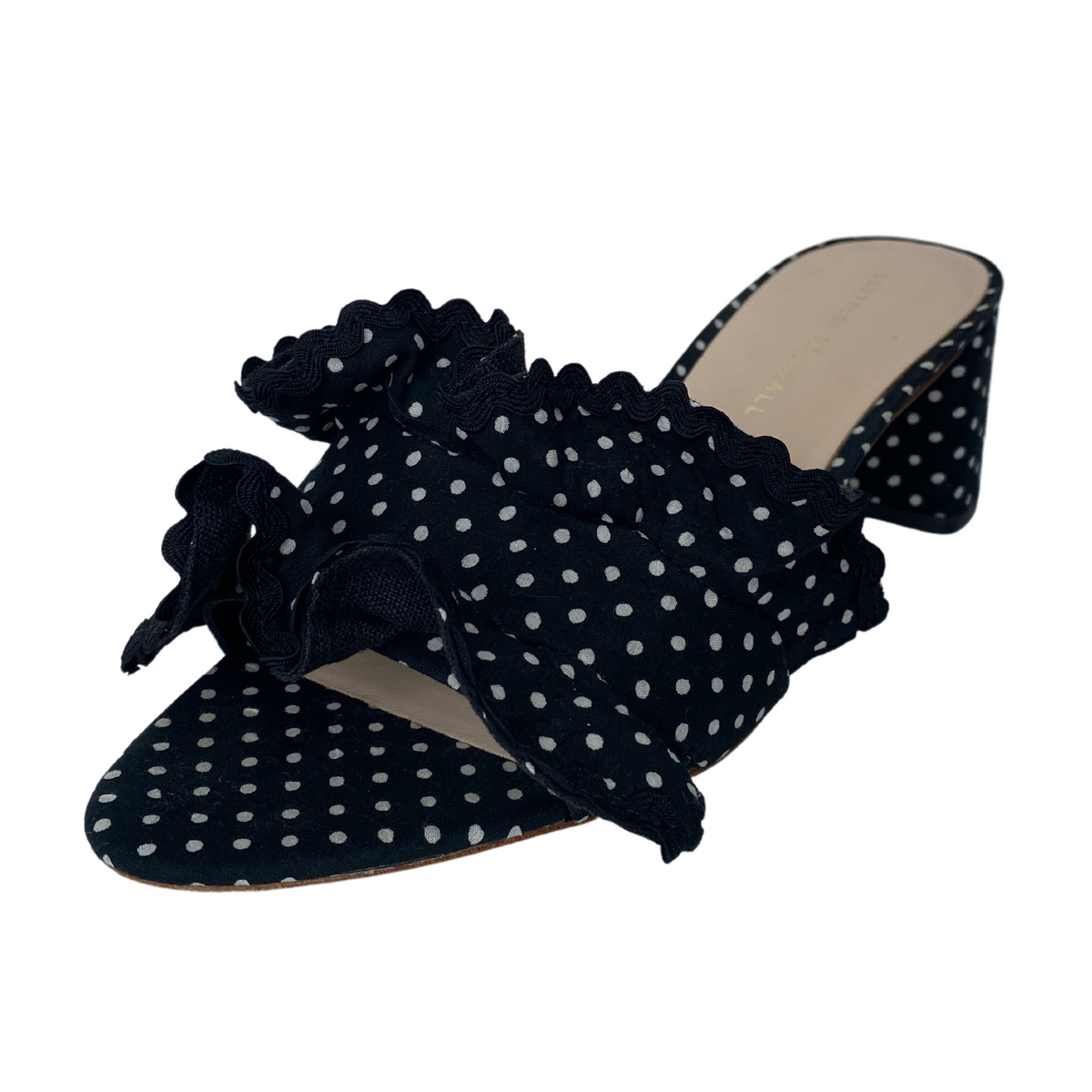 Loeffler Randall Ruffle Polka Dot Slides |US7|
