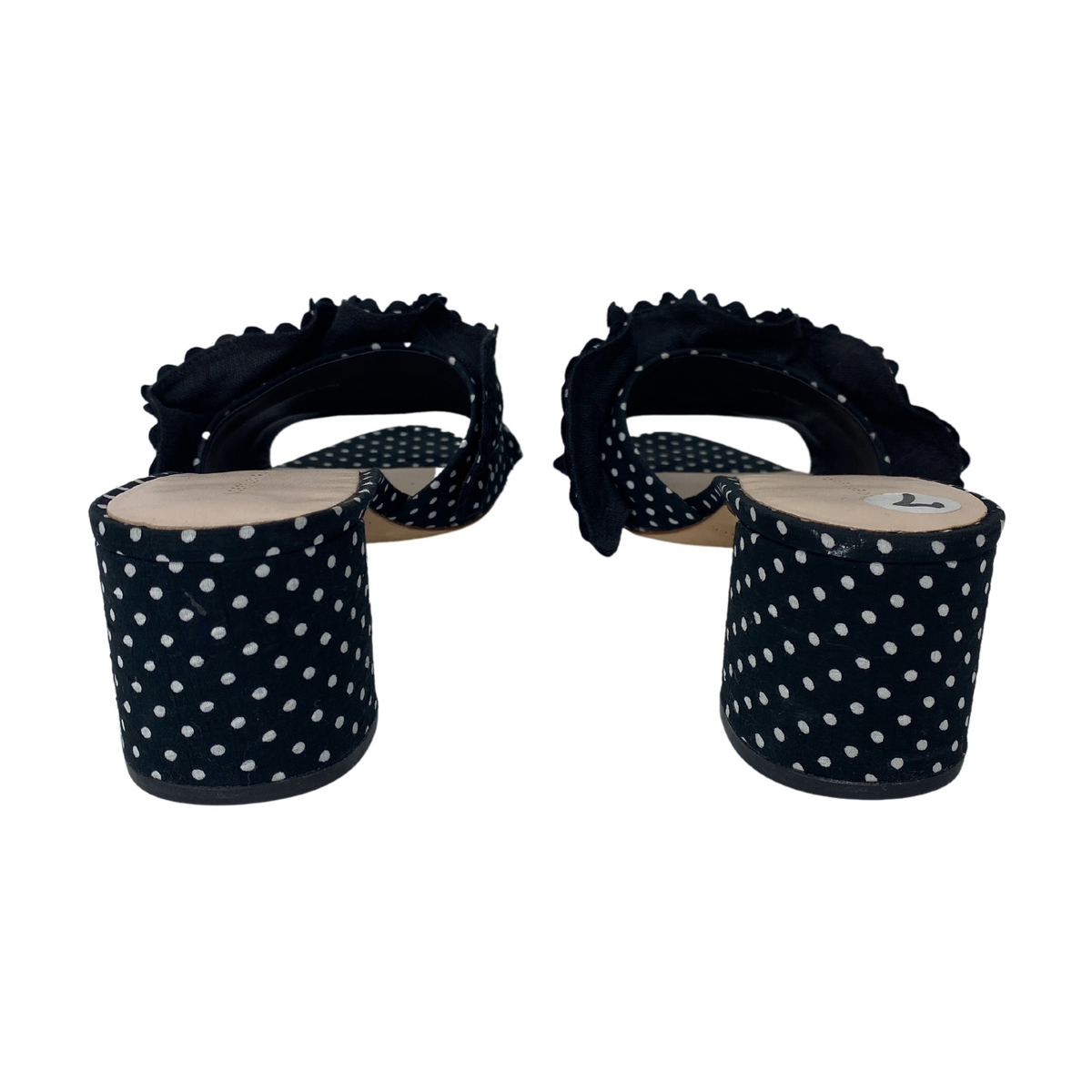 Loeffler Randall Ruffle Polka Dot Slides |US7|