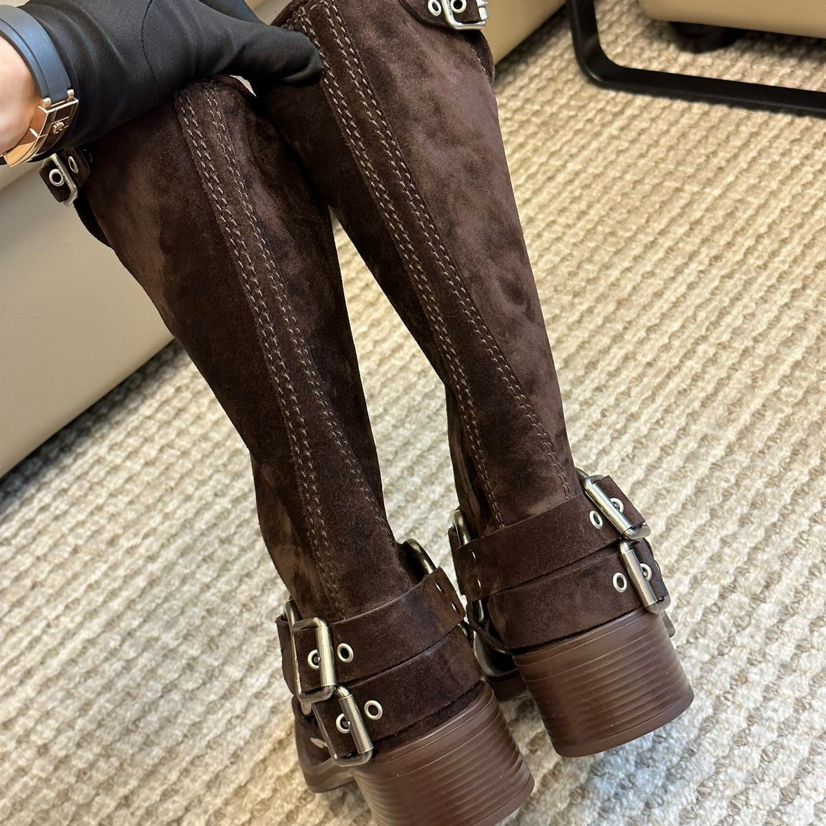 MIU M BOOTS