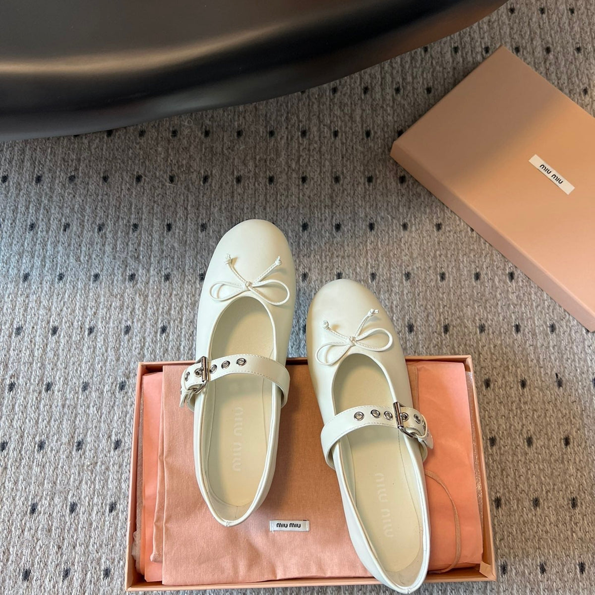 MIU M BALLERINA FLATS