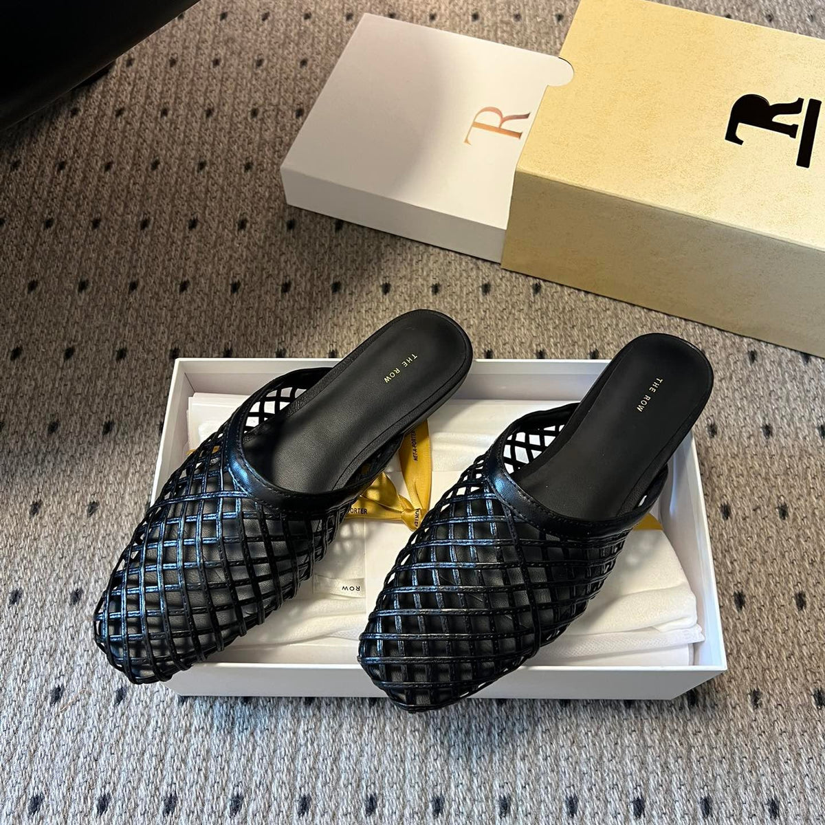 THE ROW LEATHER MULES