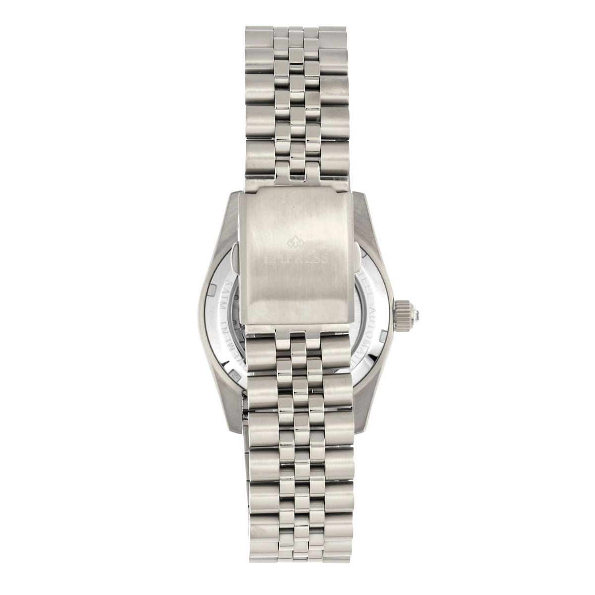 Empress Constance Automatic Bracelet Watch w/Date - Silver/Black