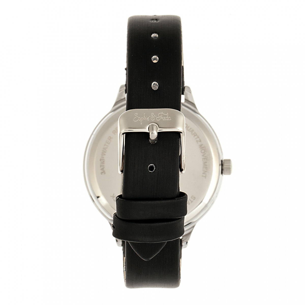 Sophie & Freda Rio Grande Leather-Band w/Swarovski Crystals - Silver/Black